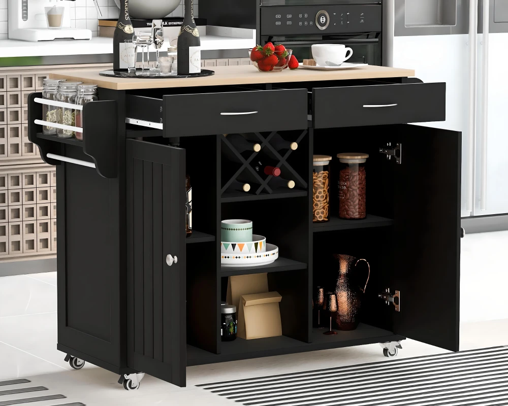 kitchen island with cabinet