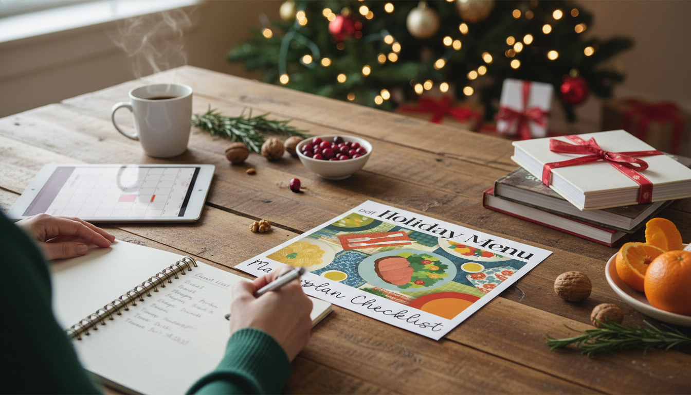 Holiday Hosting Checklist: Menu, Timeline & Shopping Plan