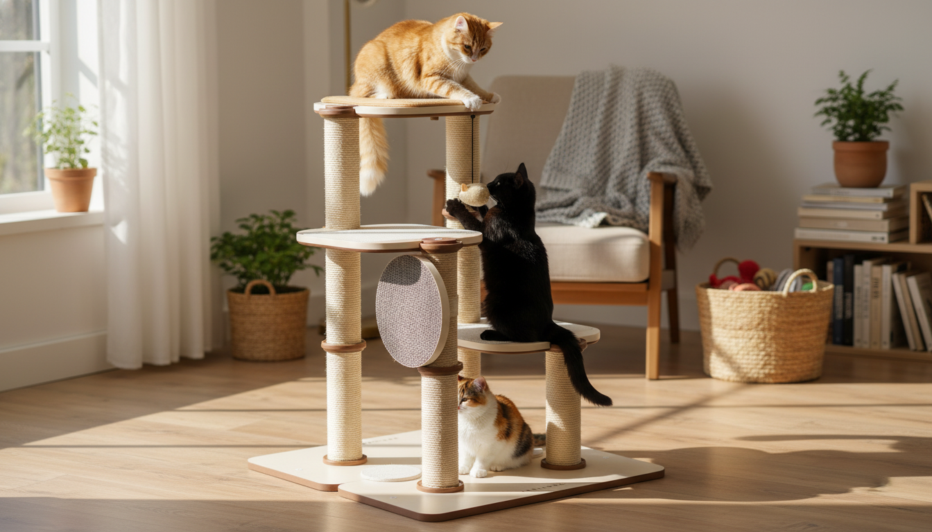 Infinity Modular Cat Tree Tower: Flexible Vertical Play