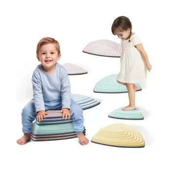 6PCS Kids Balance Stepping Stones for Indoor/Outdoor Play